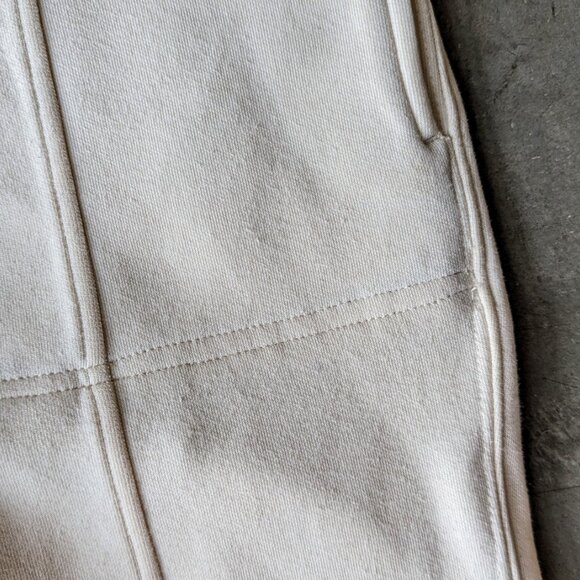Anthropologie Saturday Sunday Ivory Dylan Cropped Snap Ankle Joggers small - Picture 5 of 9
